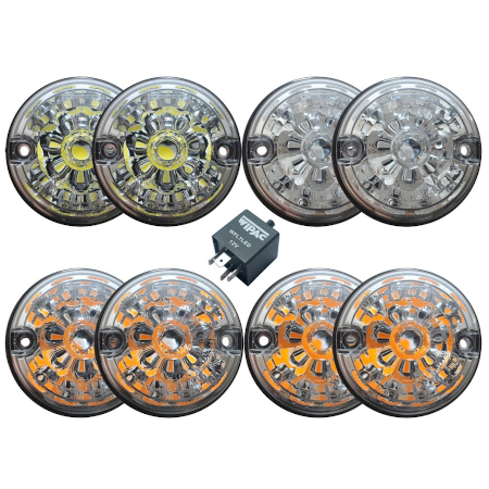 Full Set Of Replacement Lights - Clear - LED