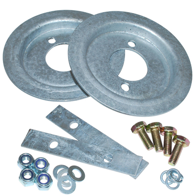 Rear Spring Seat Fitting Kit - Galvanised - Defender 90, Discovery 1 & Range Rover Classic