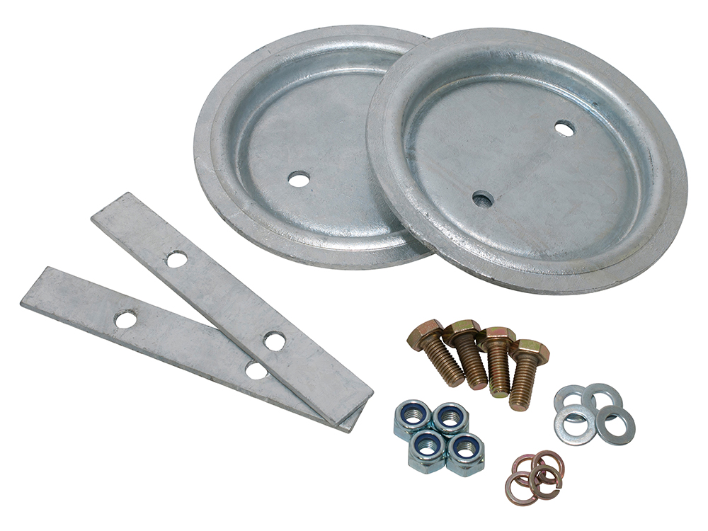 Rear Spring Seat Fitting Kit - Galvanised - Defender 110 & 130