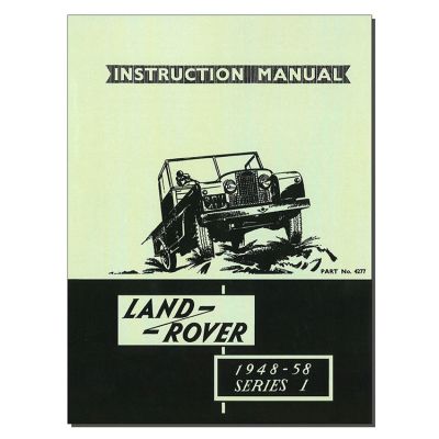 Land Rover Series 1 Instruction Manual 1948-58