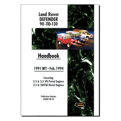 Defender 90, 110 & 130 (1991-Feb 1994) - Handbook