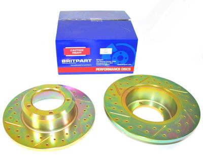 Front Brake Discs - Solid - Britpart Performance