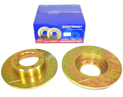Rear Brake Discs - Solid - Britpart Performance