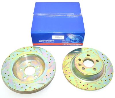 Rear Brake Discs - Solid - Britpart Performance