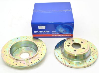 Rear Brake Discs - Solid - Britpart Performance