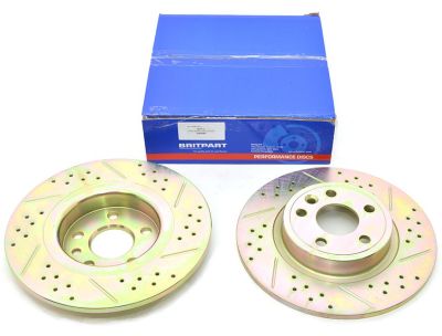 Rear Brake Discs - Solid - Britpart Performance