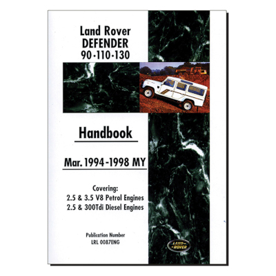 Defender 90, 110 & 130 (Mar 1994-1998 MY) - Handbook