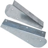 Rear Mudflap Brackets - Galvanised - Defender 90