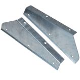 Front Mudflap Brackets - Galvanised - Defender 90, 110 &130