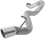 Big Bore Exhaust Tailpipe - Stainless Steel -  Defender 90 (TD5 & Puma 2007 Onwards)