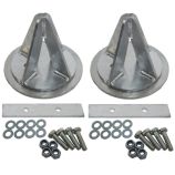 Rear Dislocation Cones - Galvanised - Defender 110