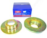 Front Brake Discs - Solid - Britpart Performance