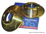 Rear Brake Discs - Solid - Pair - Britpart Performance - L322 (2002-2005)