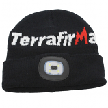Terrafirma Beanie Hat with 80 Lumens USB Rechargeable Head Torch